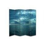 Okyanus Temalı Özel Tasarım Paravan Room Divider Oda Bölücü PRVN-1329-1, 220 x 180