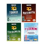 Okyanus Yayınları 8. Sınıf Master 20 Türkçe+Matematik+Fen Bilimleri Denemesi+8. Sınıf 5'li Deneme (Ciltli)