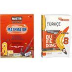 Okyanus Yayınları 8. Sınıf Master Matematik Soru Bankası + Günay Bumerang Türkçe Akıllı Defter Kitap