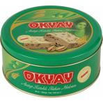 Okyay Antep Fıstıklı Tahin Helvası 840 g – Glikoz Şurubu İçermeyen, Türkiye Üretimi Doğal Teneke Kutu - 840 gr