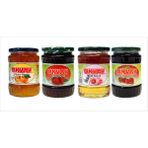 Okyay Avantaj Paketi 4'lü! 720 gr Vişne, Çilek, Kayısı, Gül Reçeli - 1 kg