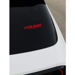 Okyay Works Lastik Kadar İçimizde Yandı Sticker - Kırmızı - Kırmızı