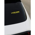 Okyay Works Lastik Kadar İçimizde Yandı Sticker - Sarı - Sarı
