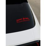 Okyay Works Mezara Girsem Rahatlamam Sticker - Kırmızı - Kırmızı