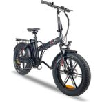 Ola 20” Katlanabilir Elektrikli Bisiklet Vitesli Yol Bisikleti Güçlü Motor ve Uzun Menzil - Mat Siyah