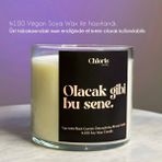 Olacak Gibi Bu Sene Kokulu Mum, Dekoratif Mum, Soya Wax Mum, Dekorasyon - Çok Renkli