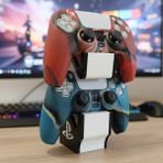 Olafigo PS5 DualSense Uyumlu Çiftli Kontrolcü Standı - İkili Gamepad Tutucu ve Masaüstü Düzenleyici - Siyah