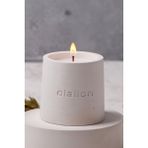 olailon Oryantal Kokulu Beton Mum | Konik Tasarım | Dekoratif & Modern Stil - Beyaz