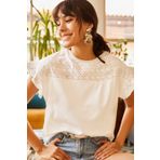 Olalook BLZ-19000979 Ekru Kadın T-shirt