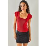 Olalook BLZ-19001035 Bordo Kadın Bluz