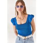 Olalook BLZ-19001035 İndigo Kadın Bluz