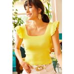 Olalook BLZ-19001035 Sarı Kadın Bluz