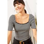 Olalook BLZ-19001383 Siyah Kadın Bluz