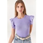 Olalook BLZ-19002254 Lila Kadın Bluz