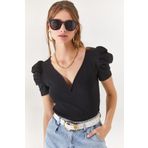 Olalook BLZ-19002296 Siyah Kadın Bluz