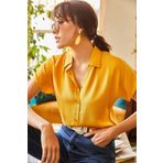 Olalook GML-19000617 Hardal Kadın Gömlek