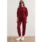 Olalook Kadın Bordo Basic Eşofman Takımı ETKM-0000069