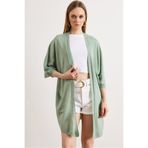 Olalook Kadın Mint Yeşili Basic Mevsimlik Triko Hırka HRK-19000480