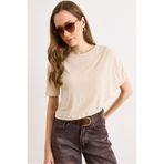 Olalook Kadın Taş Tek Omuz Drape Detaylı Anvelop Sandy Bluz BLZ-19003330