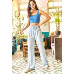 Olalook PNT-19000169 Bebe Mavi Kadın Pantolon