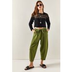 Olalook PNT-19000234 Haki Kadın Pantolon
