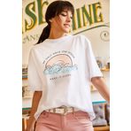 Olalook TSH-19000294 Beyaz Kadın T-shirt