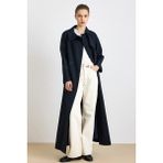 Olcay Reglan Kol Pelerin Detaylı Astarlı Pardesü LACİVERT 4309 - Lacivert - 42