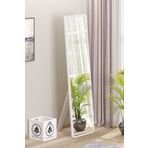 Olcayaksesuar Düz Dikdörtgen Beyaz 150X43 Cm Ayaklı Salon Antre Çocuk Odası Banyo Wc Yatak Odası Boy Aynası