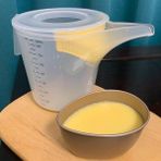 Ölçü Fincan Pişirme Karıştırma Yumurta Sıvı Ölçüm Sürahisi Köpük Filtreleme Malzemeleri Ev Restoran Fırın Yoğun Filtre Portu (Yurt Dışından) - Renkli - 0,23 L