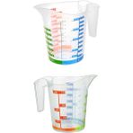 Ölçü Kabı Dereceli Renkli 1000 ml + 300 ml Set Midastech