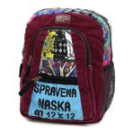Old Cotton Cargo 5112 Elton Pamuk Kumaş Bordo Sırt Çantası