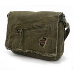 Old Cotton Cargo 7136 Robbie S Bag Tablet - Askılı Omuz Çantası (Asker Yeşili)