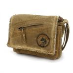 Old Cotton Cargo 7136 Robbie S Bag Tablet - Askılı Omuz Çantası (Camel)