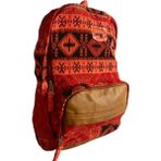 Old Cotton Cargo Kilim Desen Sırt Çantası 4025 - Kırmızı