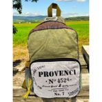 Old Cotton Cargo Laptop Bölmeli Vintage Disayn Günlük Sırt Gezi Çantası New Minola 25 cm x 36 cm - Açık Gri