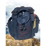 Old Cotton Cargo Tek Gözlü Vintage Disayn Unisex Sırt Günlük Okul Gezi Kamp Trekking Çantası Kc Ahtapot Bag 26 cm x 42 cm - Lacivert