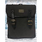 Old Cotton Cargo Vintage Kanvas Su Geçirmez Design Laptop Bölmeli Gezi Okul Seyahat Kamp Sırt Çantası 29 cm x 37 cm - 010 - Siyah