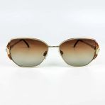 Old Space Vintage Vintage Güneş Gözlüğü – 1980 Retro Gold Metal Çerçeve & Kahverengi Degrade Camlı Gözlük OSV680