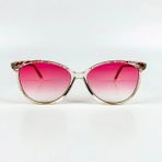 Old Space Vintage Vintage Güneş Gözlüğü – 70’ler Retro – Desenli Kemik Çerçeve, Pembe Cam