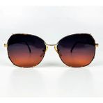Old Space Vintage Vintage Güneş Gözlüğü – 80’ler Retro – Gold Metal Çerçeve, Degrade Polarize Cam - Çok Renkli
