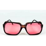 Old Space Vintage Vintage Güneş Gözlüğü – 80'ler Retro – Kemik Çerçeve, Pembe Polarize Cam
