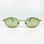 Old Space Vintage Vintage Güneş Gözlüğü – 90’lar Retro – Gold Metal Çerçeve, Yeşil Cam
