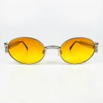 Old Space Vintage Vintage Güneş Gözlüğü – 90’lar Retro – Gümüş Metal Çerçeve, Turuncu Degrade Cam