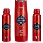 Old Spice 400 Ml Duş Jeli + 2x150 Ml Sprey Deo Captain