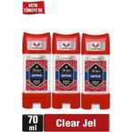 Old Spice Clear Gel Captain 3x70 ml Erkek Stick Deodorant