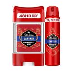Old Spice Clear Jel Captain Antiperspirant 70 ml + Captain Deodorant 150 ml