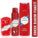 Old Spice Duş Jeli 400 ml + Sprey Deo 150 ml + White W Deo Stick 50 ml