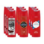 Old Spice Duş Jeli Seti Captain X3 + White Water X3 + Old Slugger X3