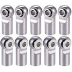 OLDDO 10 Pcs M2.5 Pivot Link Rod End Balls Joint Head For RC Car Crawler Boat Airplane Helicopter Models Upgrade Part(Titanium)