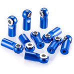 OLDDO 10 Pcs M2 Pivot Link Rod End Balls Joint Head For RC Car Crawler Boat Airplane Helicopter Models Upgrade Parts(Blue)